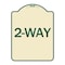 Signmission Designer Series Sign-2-Way, Tan & Green Heavy-Gauge Aluminum Sign, 24" x 18", TG-1824-24495 A-DES-TG-1824-24495 - alternate 1
